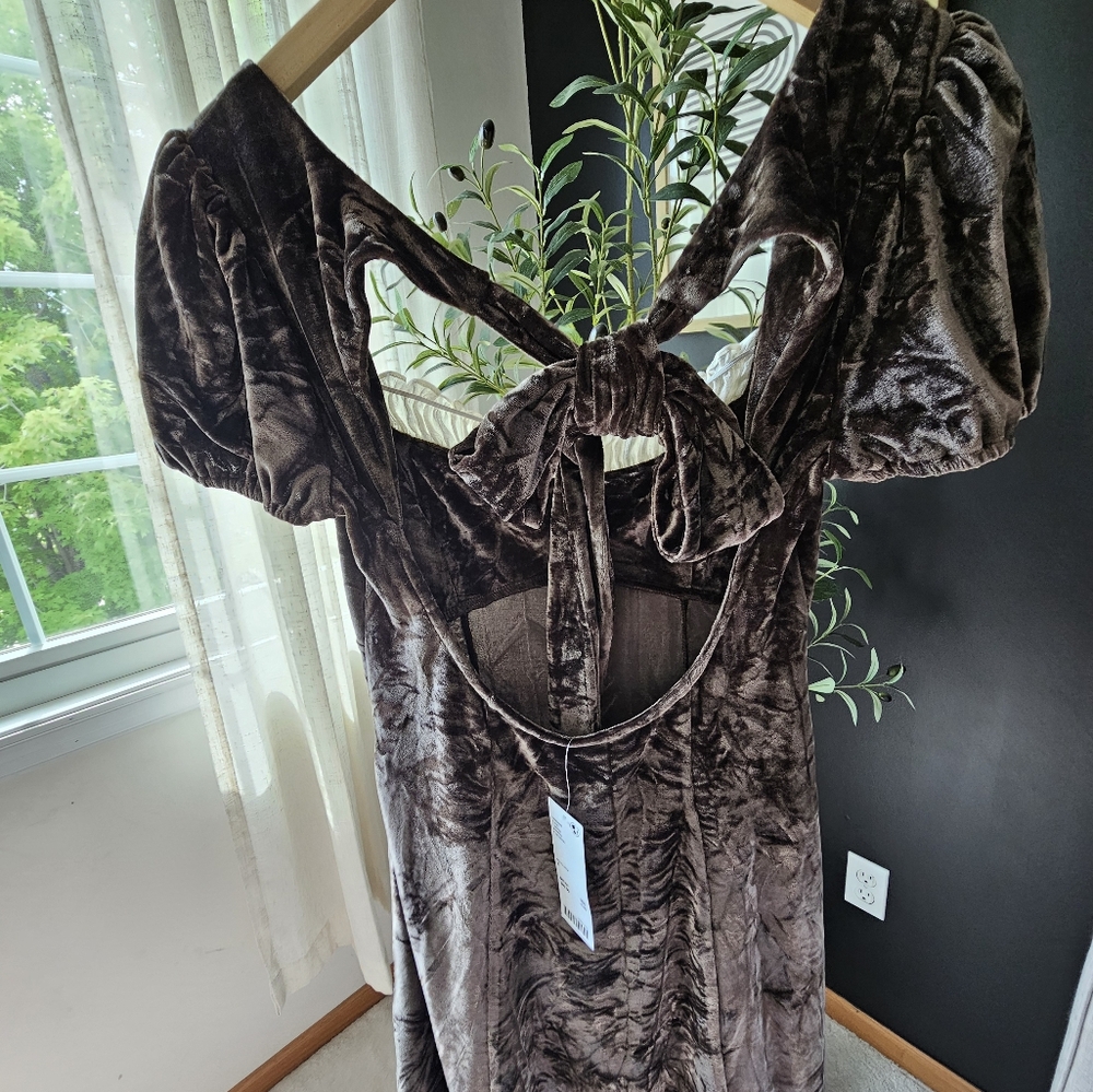 Kimchi blue velvet dress - Picture 9 of 11